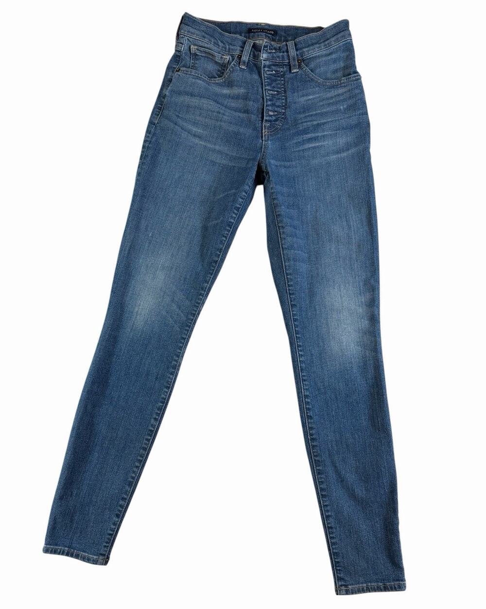 Lucky Brand Bridgette High Rise Skinny Jeans Womens 4 27R Medium Wash